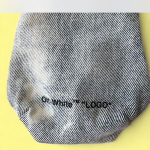 Off-White Striped Shoulder Bag - Black and White